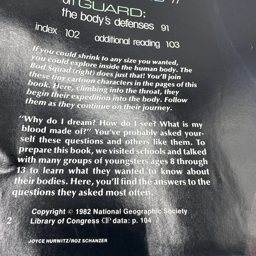 Your Wonderful Body! - 1982 National Geographic Hardcover - World Explorers